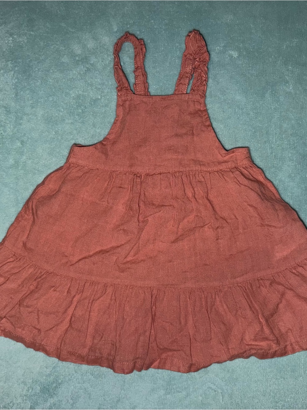 Girls' Tiered Dress with Ruffle Straps
